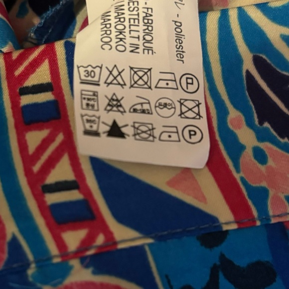 Zara Pants Satin Effect Boho Wide Leg Floral Print Pants Women’s Size XS - Picture 14 of 16